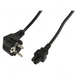 1.8m Laptop Power Cable 3pin Black